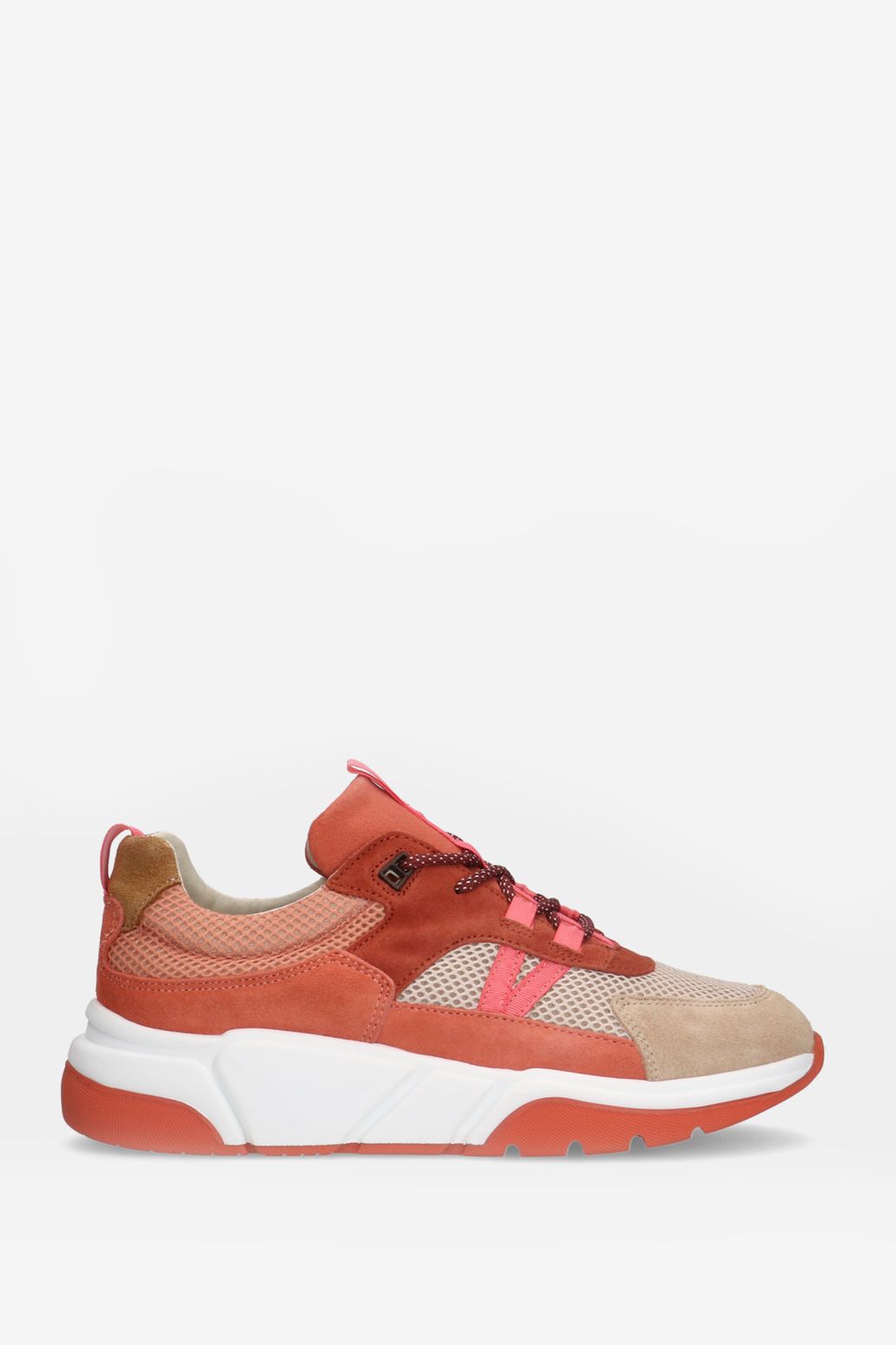 Baskets en daim - orange