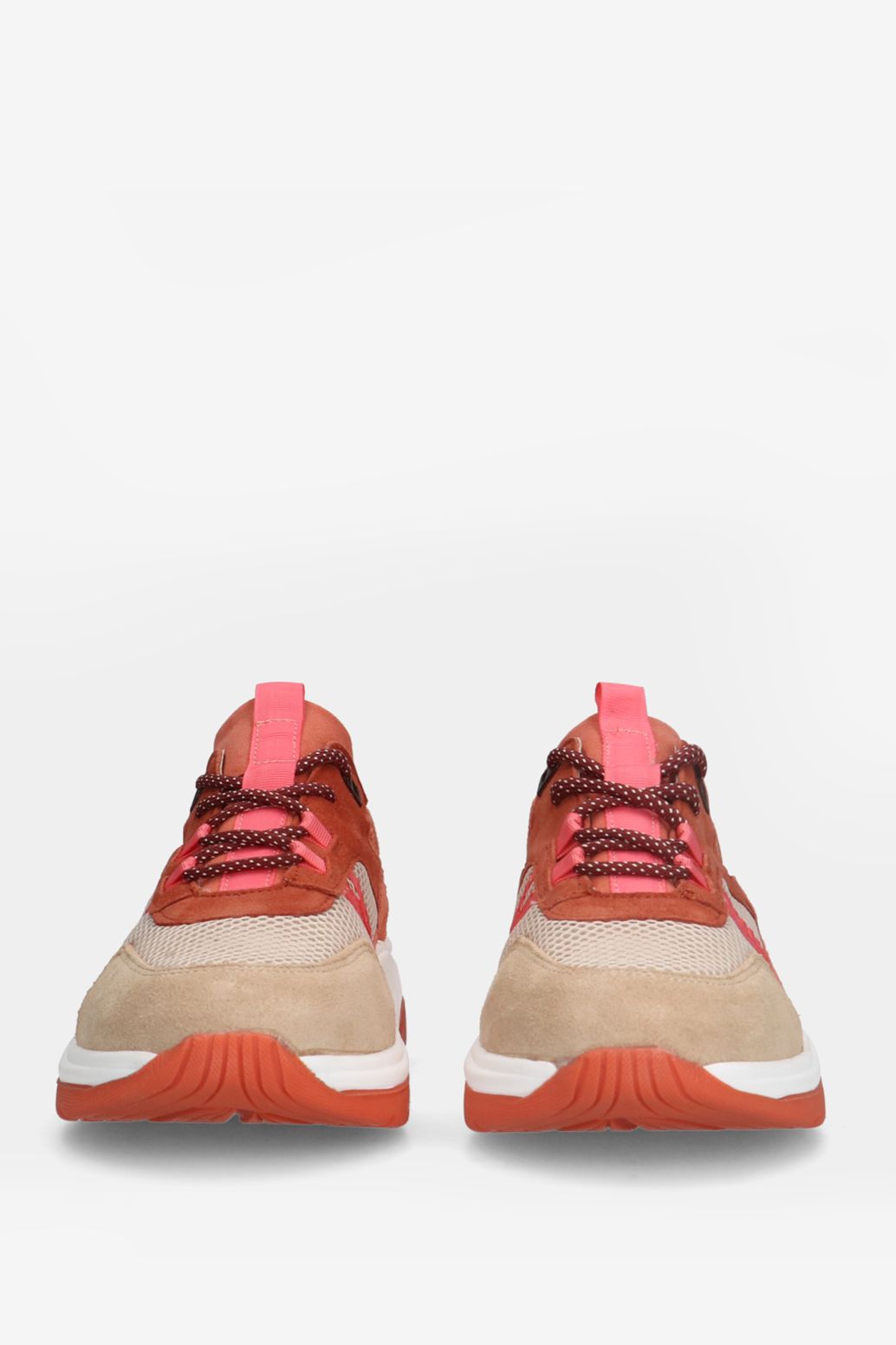 Baskets en daim - orange