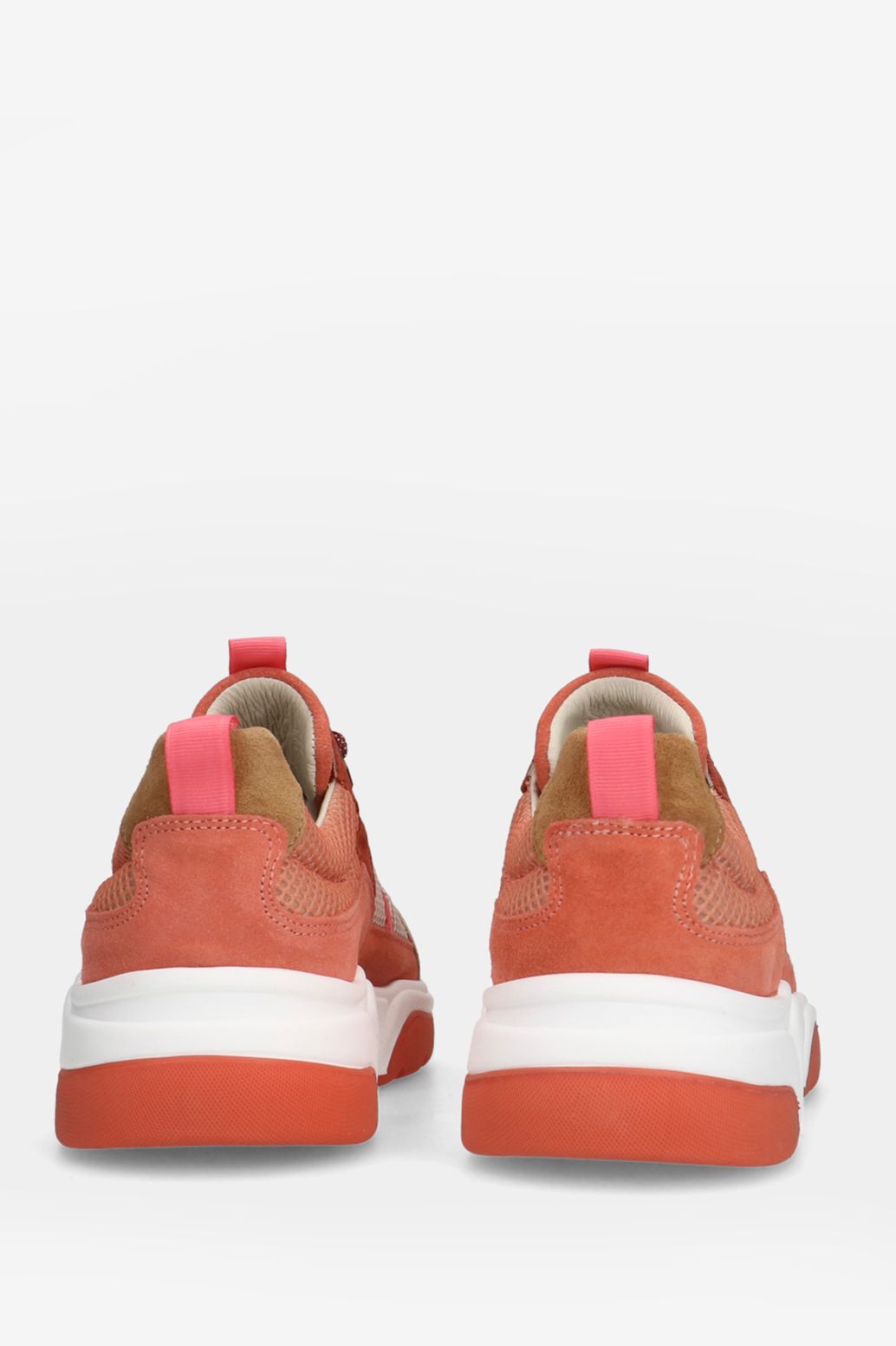 Baskets en daim - orange