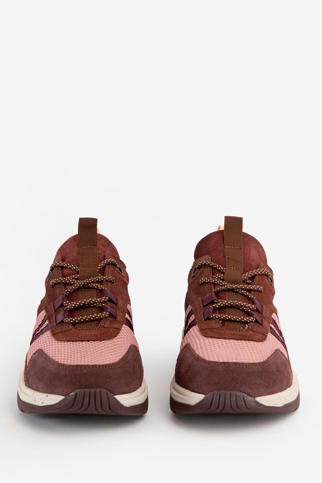 Baskets en daim - rouge