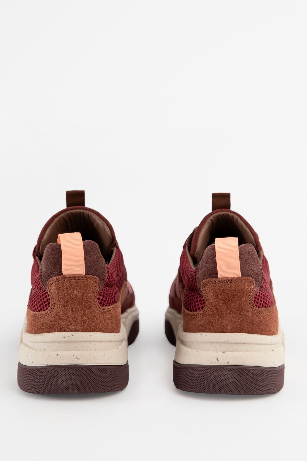 Baskets en daim - rouge