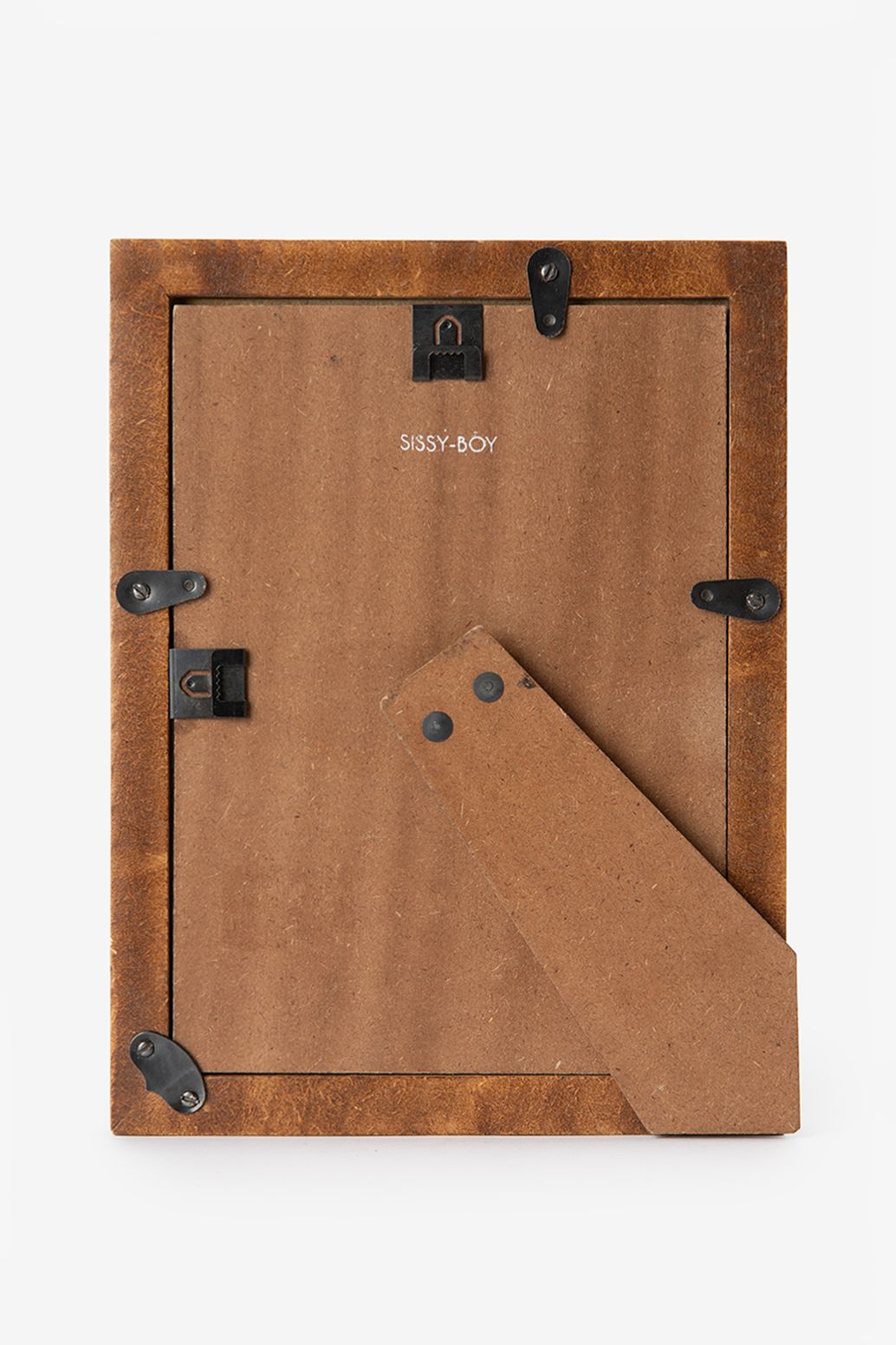 Oranje fotolijstje met checker rand