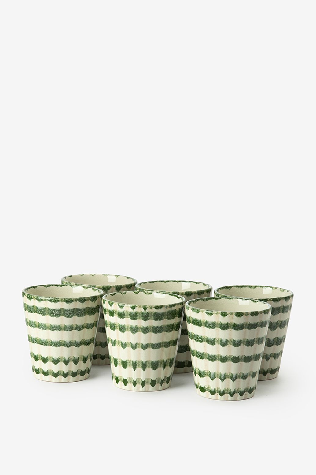 Kaffeebecher mit Print - grün