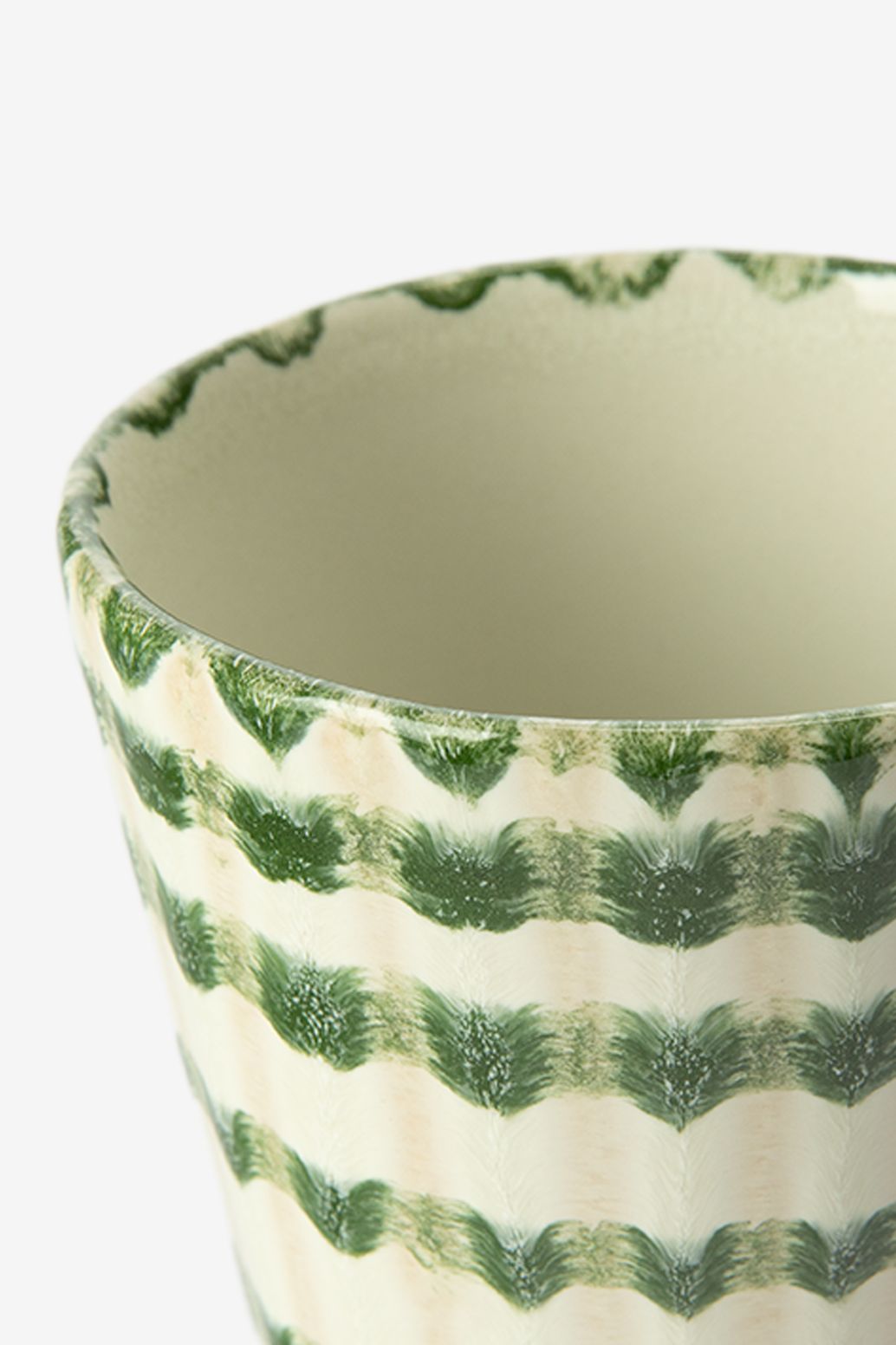 Kaffeebecher mit Print - grün