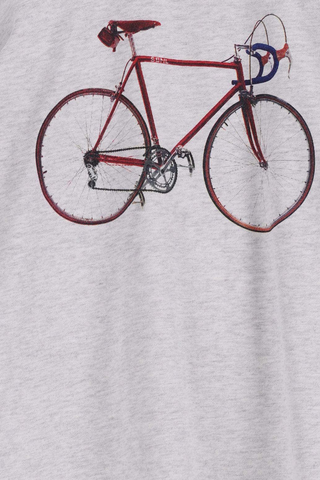 T-shirt avec vélo - gris clair
