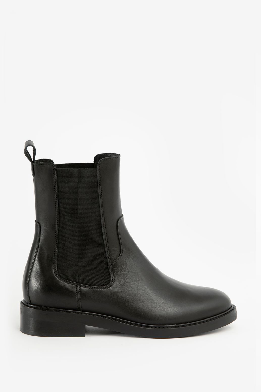 Zwarte leren chelsea boots