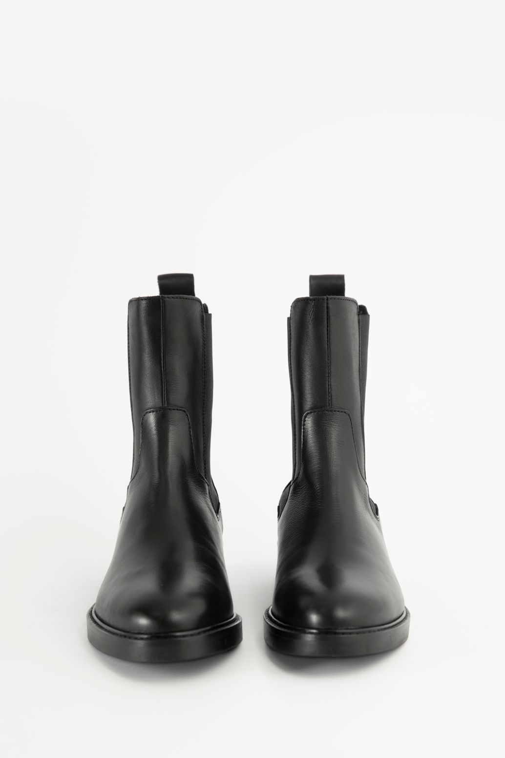 Zwarte leren chelsea boots