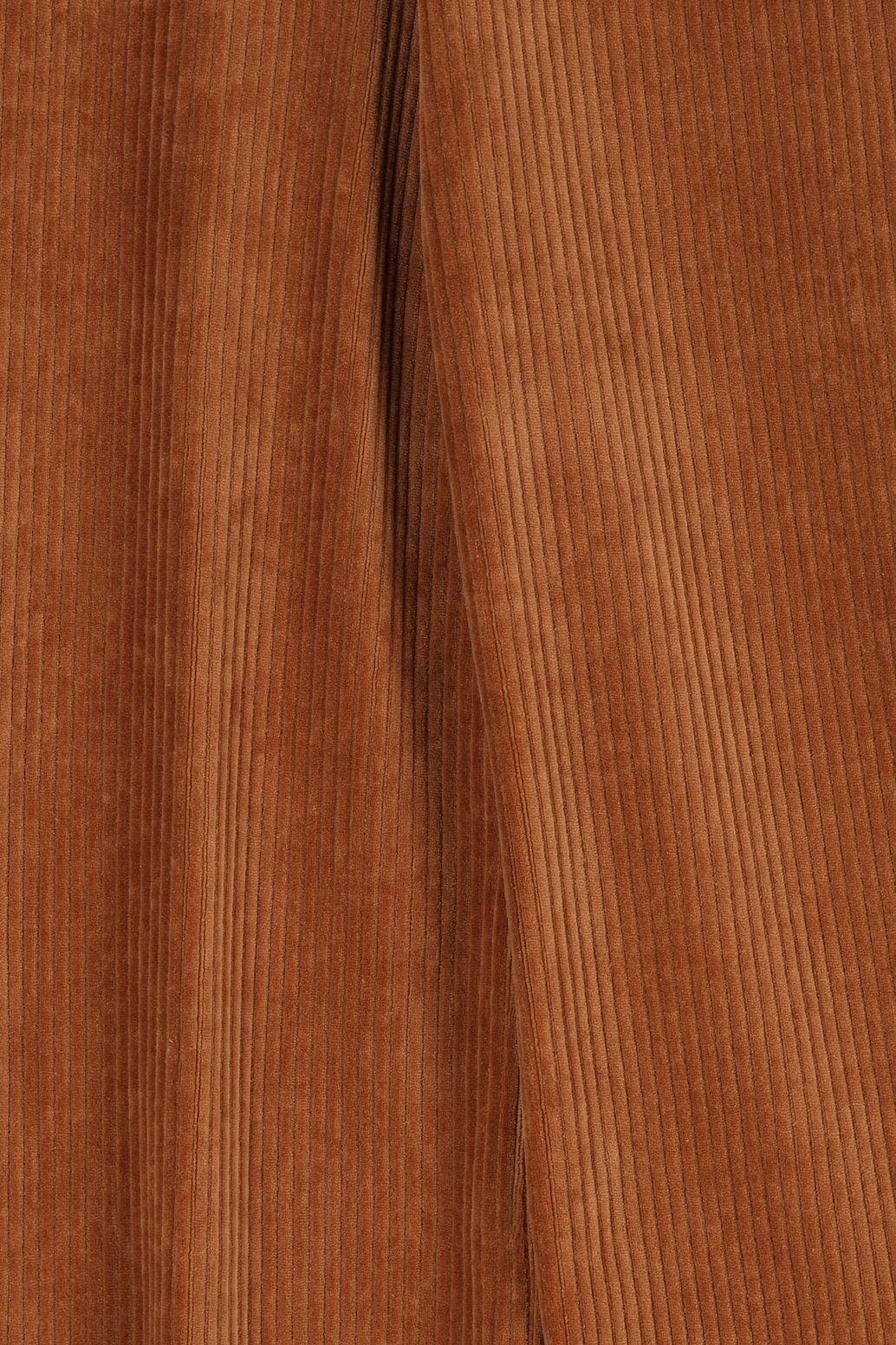 Bruine rib straight leg