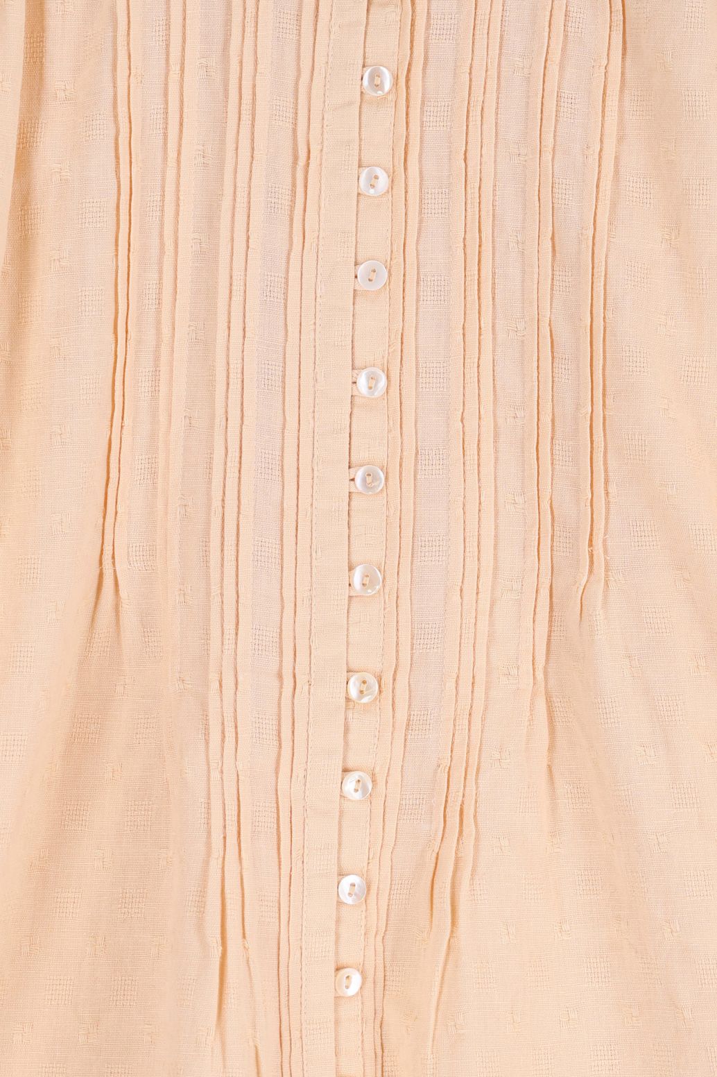 Lichtoranje blouse met pintuck details