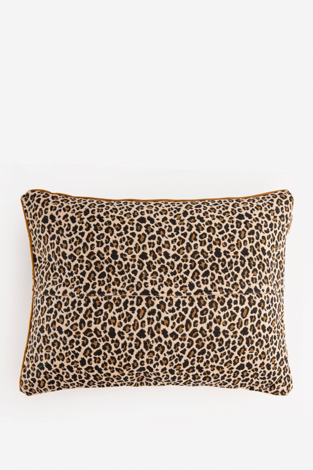 Coussin jacquard avec imprimé léopard - marron