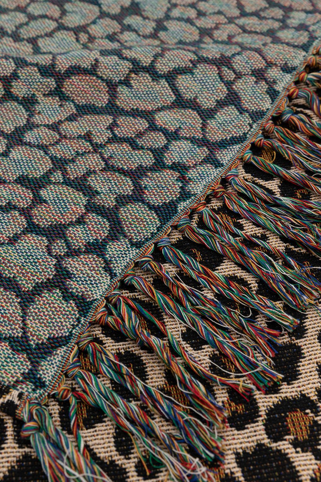 Jacquard-Decke mit Leoprint (200x250 cm) - braun