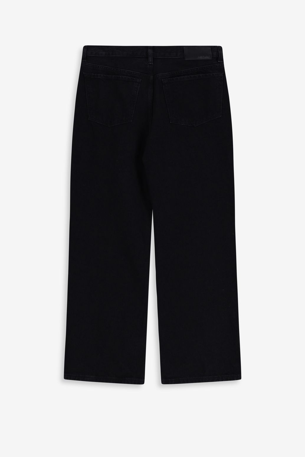 High Waist Jeans Curved Leg - schwarz