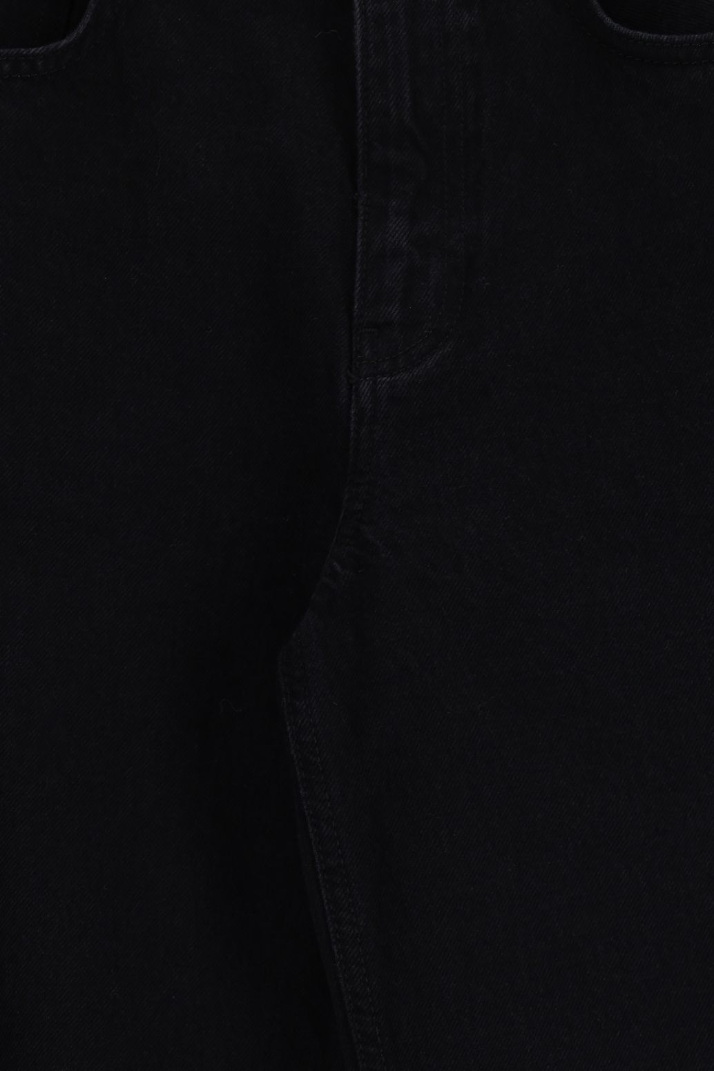 High Waist Jeans Curved Leg - schwarz