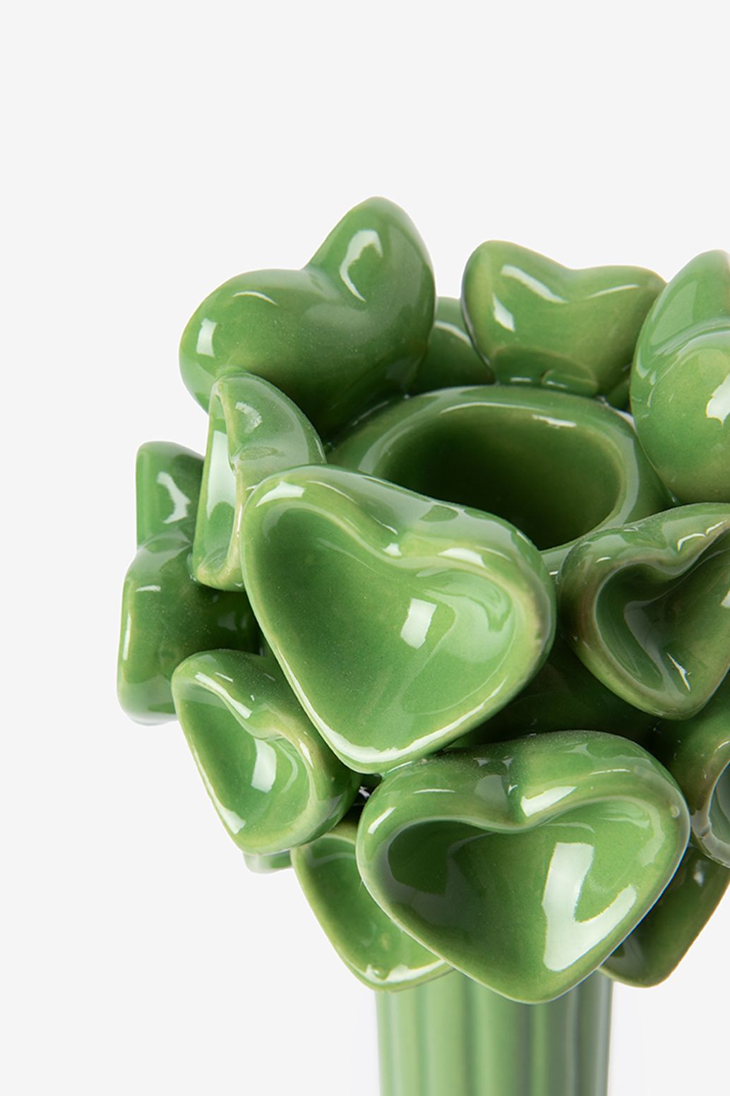 Chandelier vert clair à cœurs - vert clair