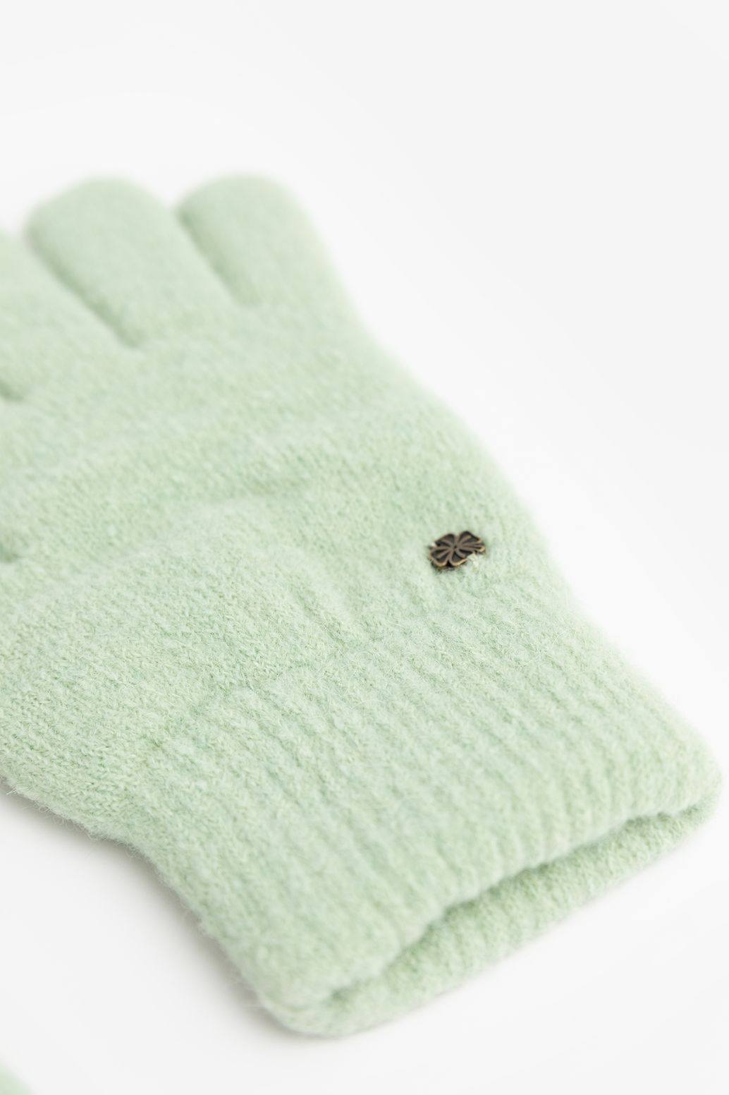 Gants en maille - vert clair