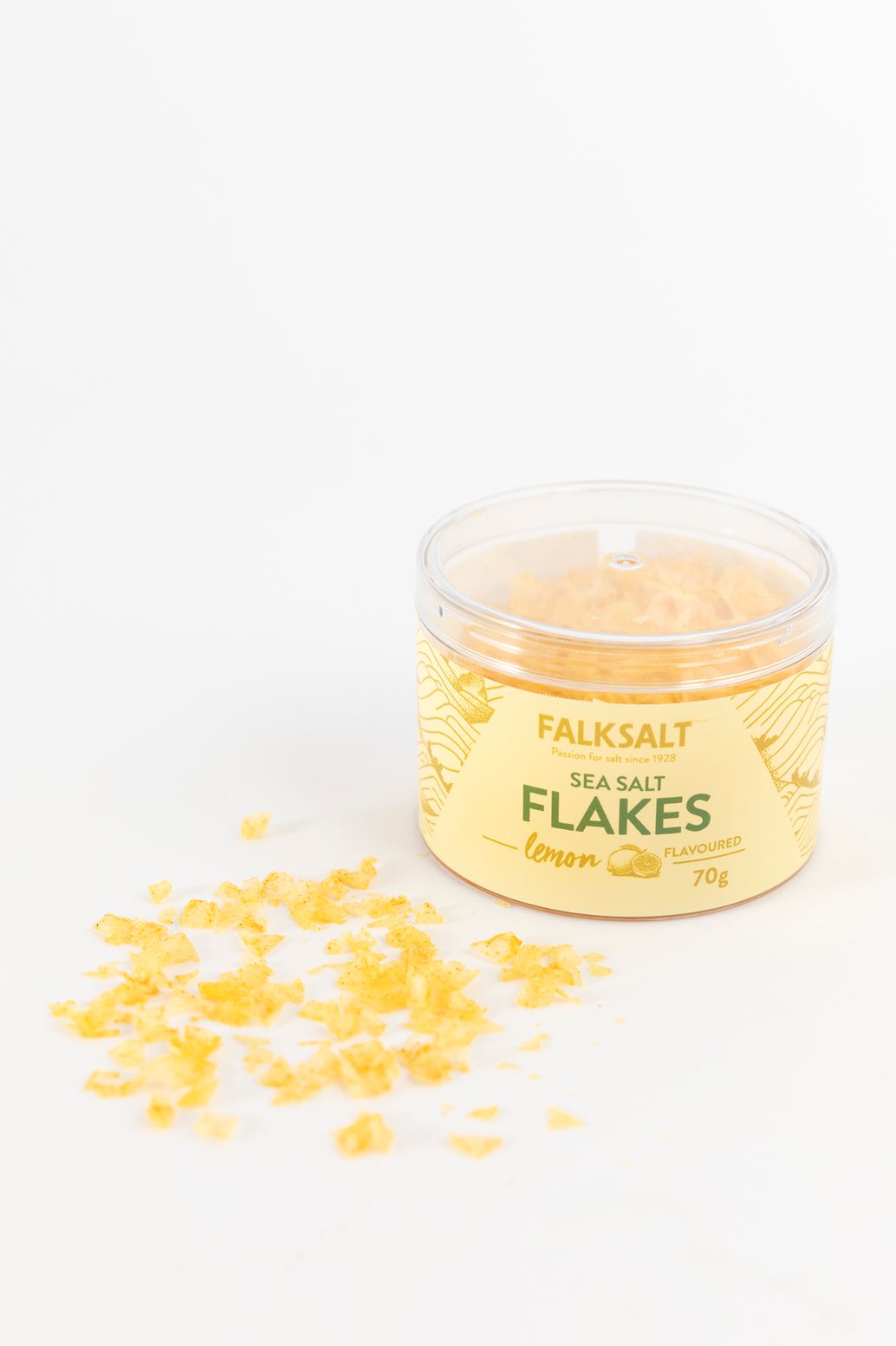 Falksalt Flocons de sel de mer citron