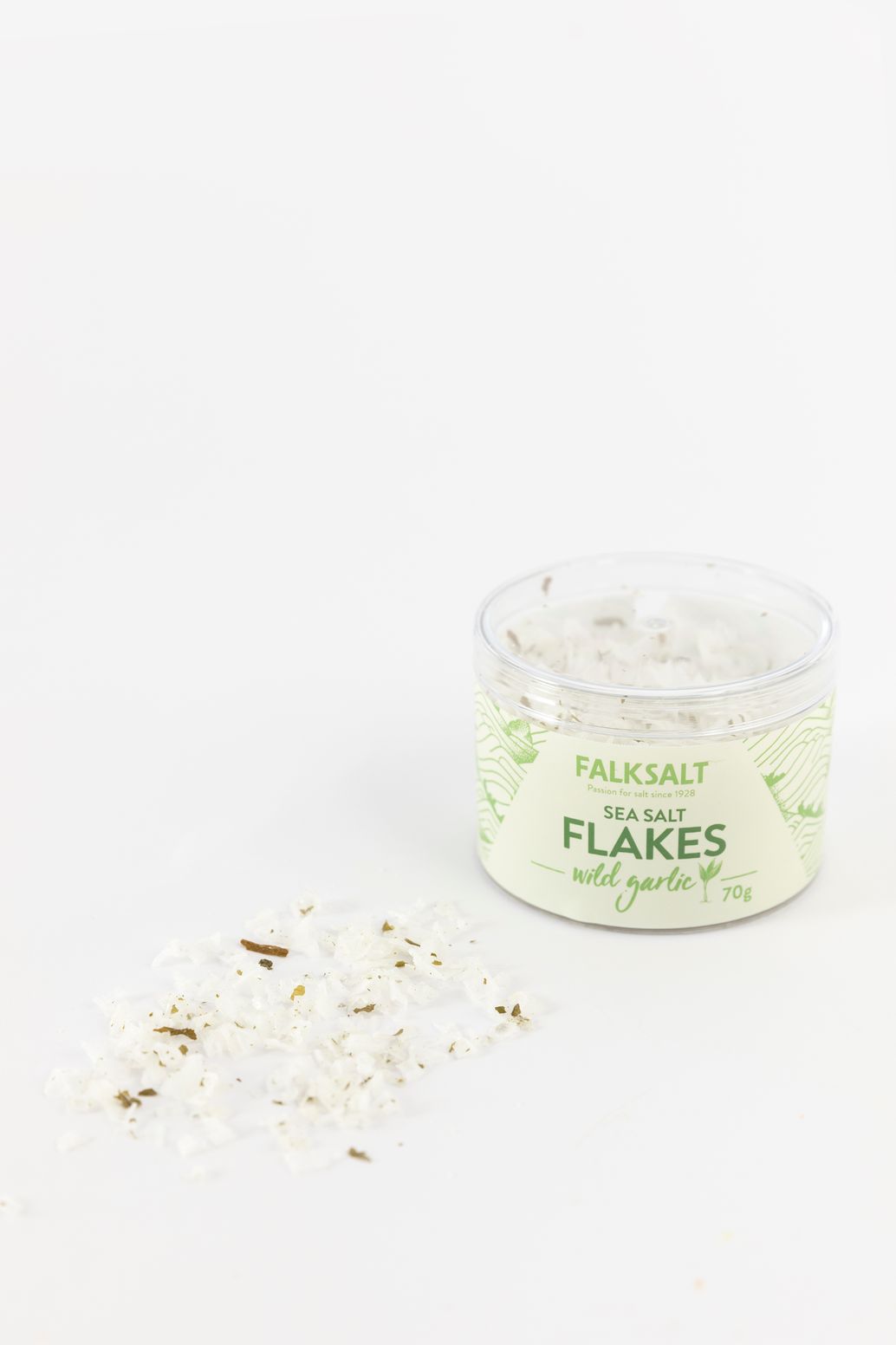 Falksalt sea salt flakes Wild Garlic