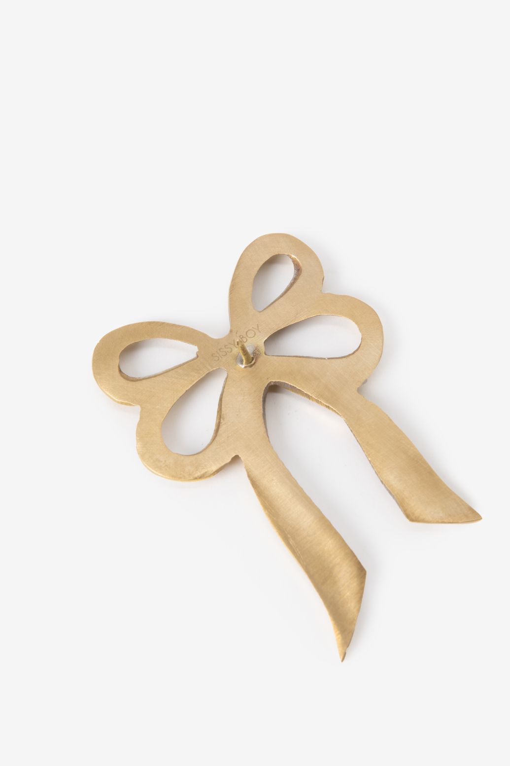 Kerzenschmuck Schleife - goldfarben