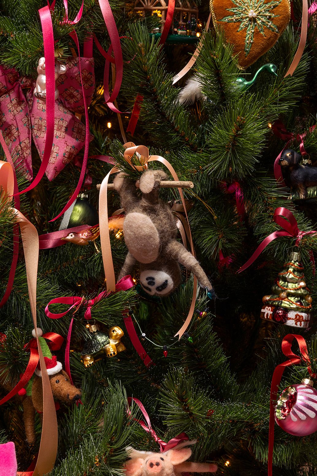 Weihnachtsornament Faultier
