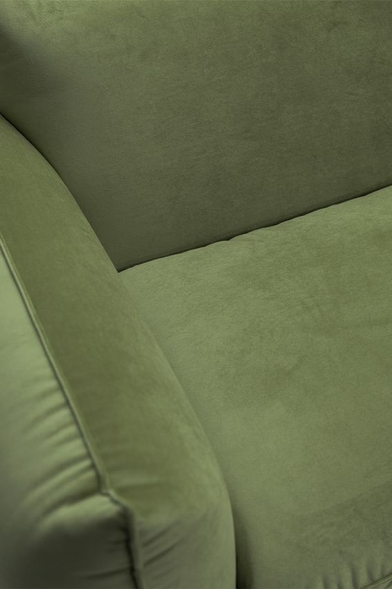 Countess 3-zits bank chaise longue links Salvador Olive green