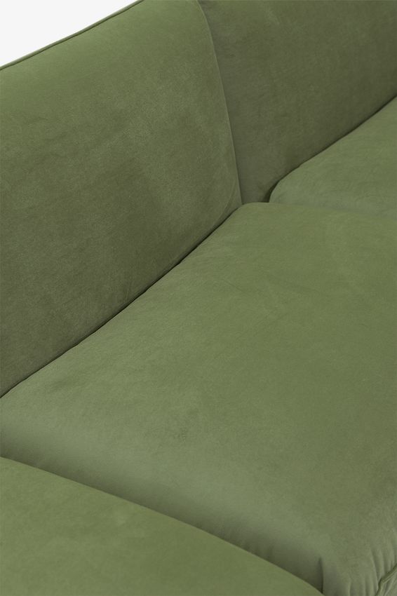Countess 3-zits bank chaise longue links Salvador Olive green