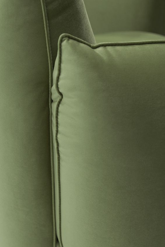 Countess 3-zits bank chaise longue links Salvador Olive green