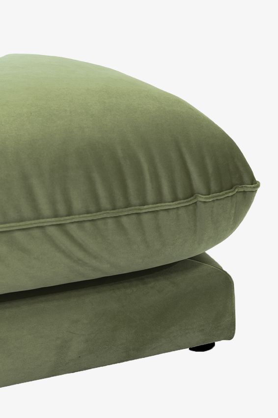 Countess 3-zits bank chaise longue links Salvador Olive green
