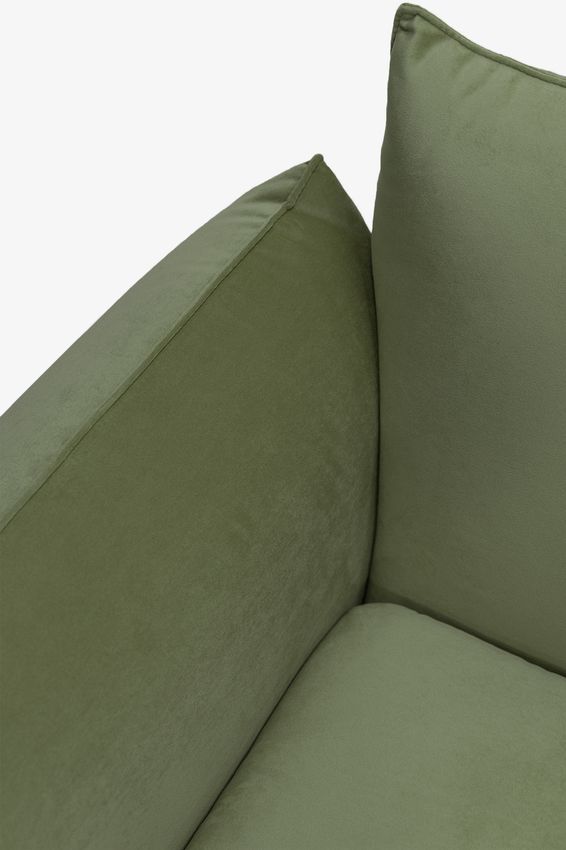 Countess 3-zits bank chaise longue links Salvador Olive green