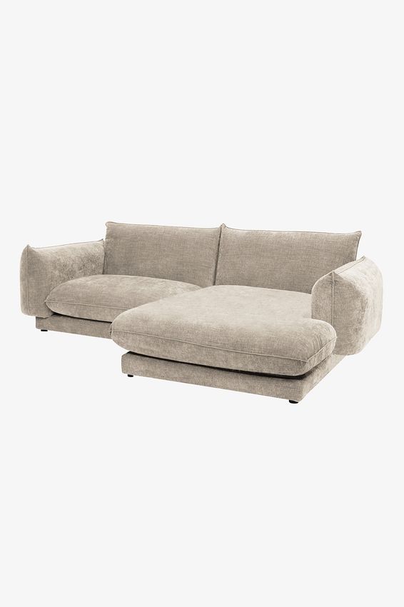 Countess 3-zits bank chaise longue rechts Artic Cream
