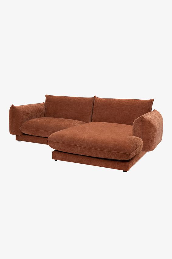 Countess 3-zits bank chaise longue rechts Artic Rust