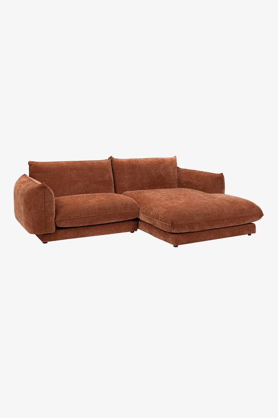 Countess 3-zits bank chaise longue rechts Artic Rust