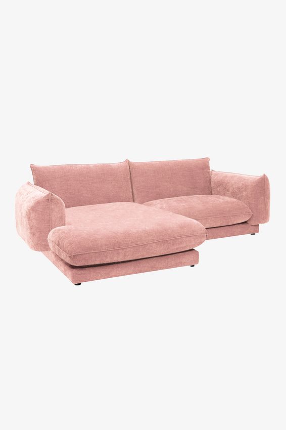 Countess 3-zits bank chaise longue links Artic Salmon