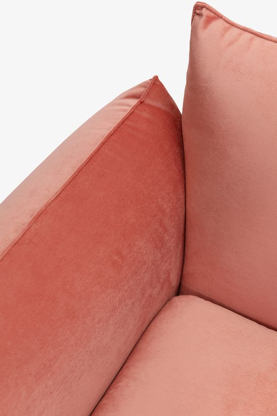 Countess 3-zits bank otto longue rechts Salvador Dark pink