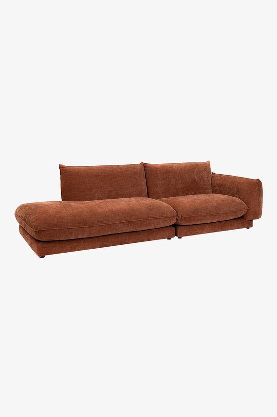 Countess 3-zits bank otto longue links Artic Rust