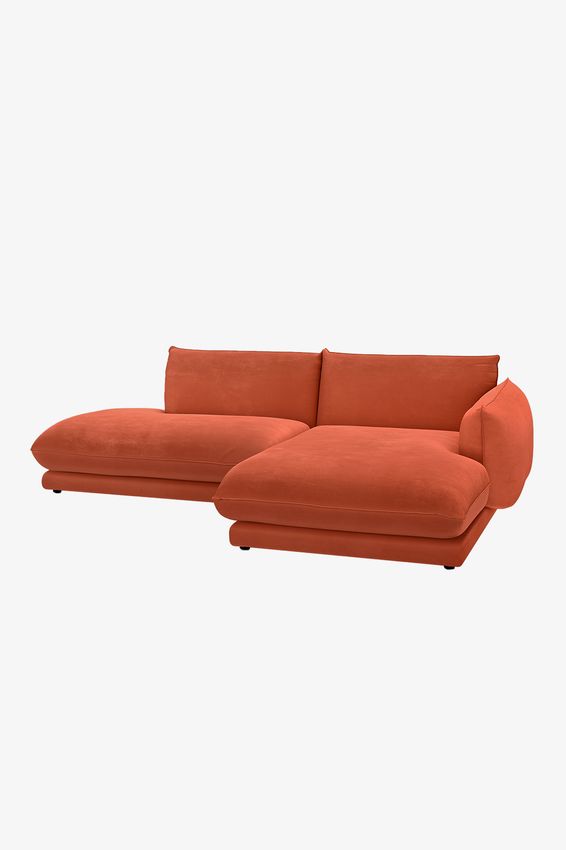 Countess 3-zits bank chaise longue rechts otto longue links Salvador Copper