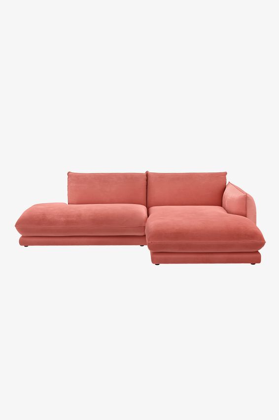 Countess 3-zits bank chaise longue rechts otto longue links Salvador Dark Pink