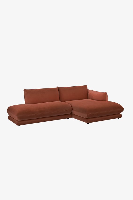 Countess 3-zits bank chaise longue rechts otto longue links Salvador Brown