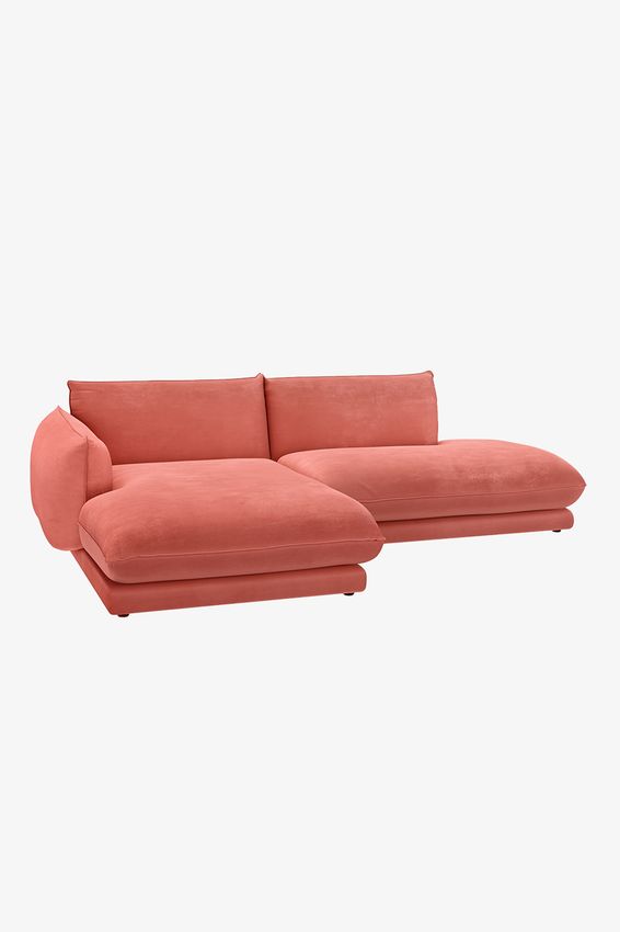 Countess 3-zits bank chaise longue links otto longue rechts Salvador Dark pink