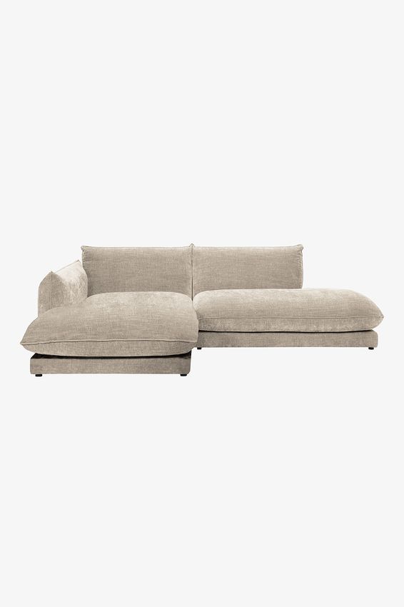 Countess Canapé 3 places méridienne gauche et longue ottomane droite Artic Cream