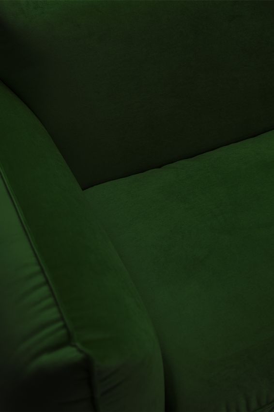 Countess 4-zits bank chaise longue rechts Salvador Dark Green