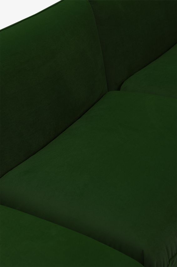 Countess 4-zits bank chaise longue rechts Salvador Dark Green