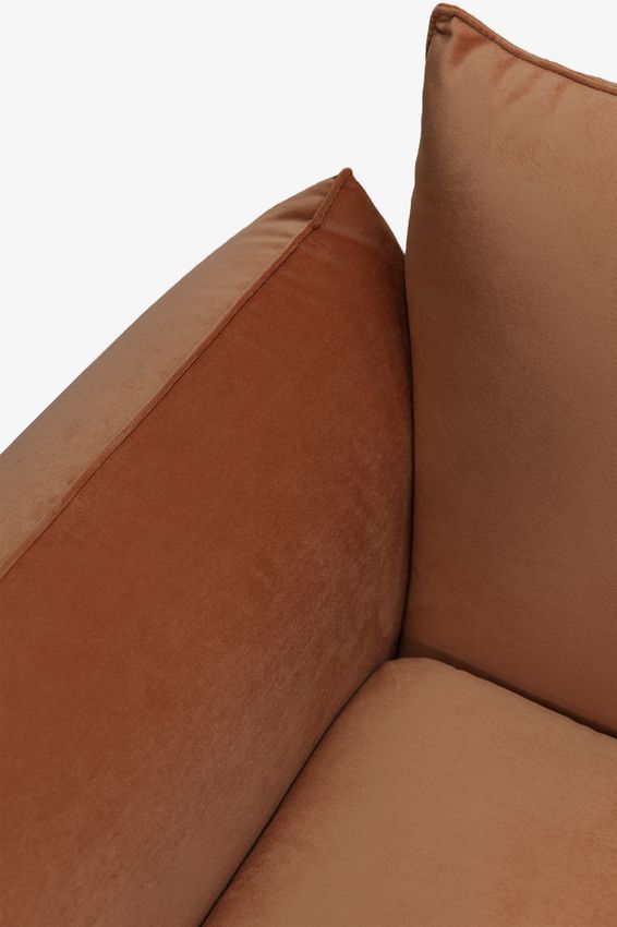 Countess 4-zits bank chaise longue rechts Salvador Brown