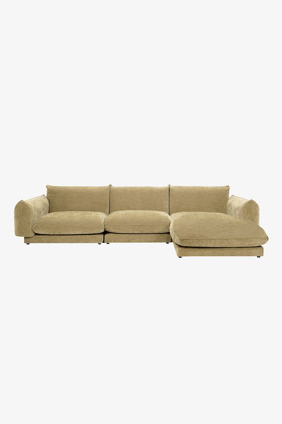 Countess 4-zits bank chaise longue rechts Artic Lichen