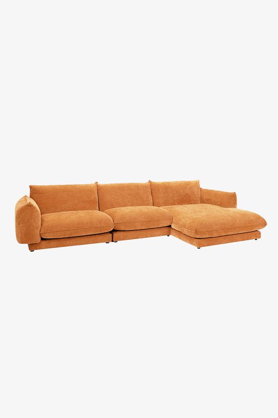 Countess 4-zits bank chaise longue rechts Artic Clementine
