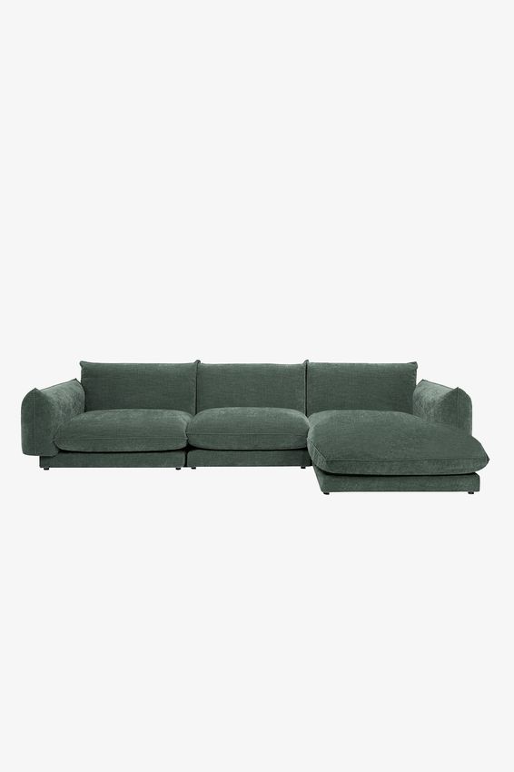 Countess 4-zits bank chaise longue rechts Artic Thyme