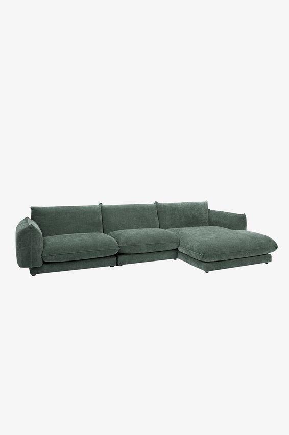 Countess 4-zits bank chaise longue rechts Artic Thyme
