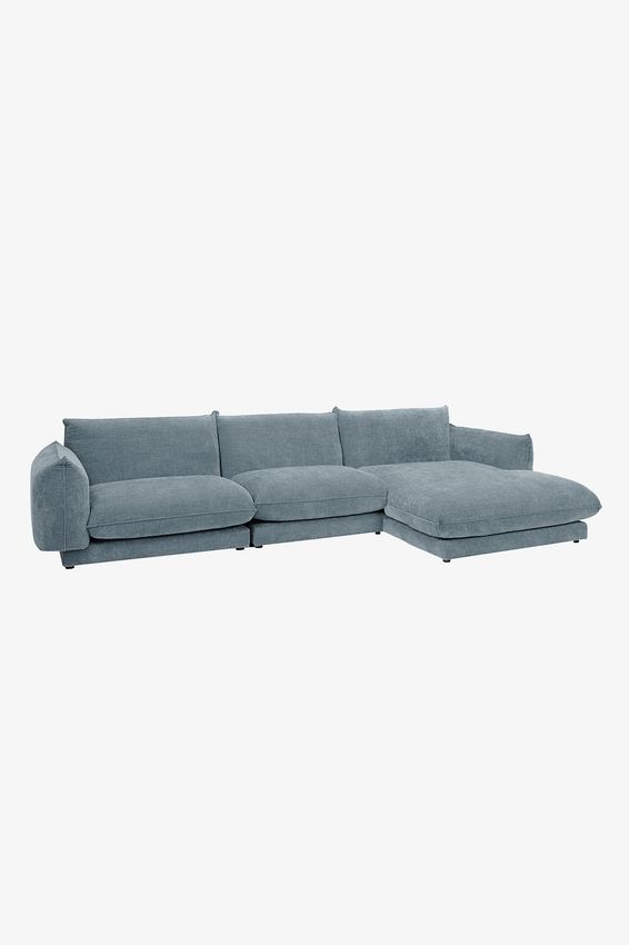 Countess 4-zits bank chaise longue rechts Artic Grey