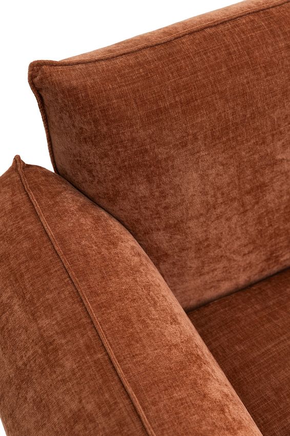 Countess 4-zits bank chaise longue rechts Artic Rust