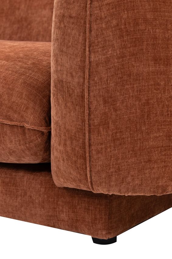 Countess 4-zits bank chaise longue rechts Artic Rust