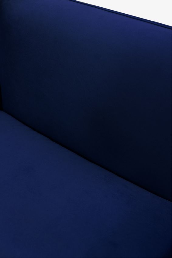 Countess Canapé 4 places longue ottomane droite Salvador Dark blue